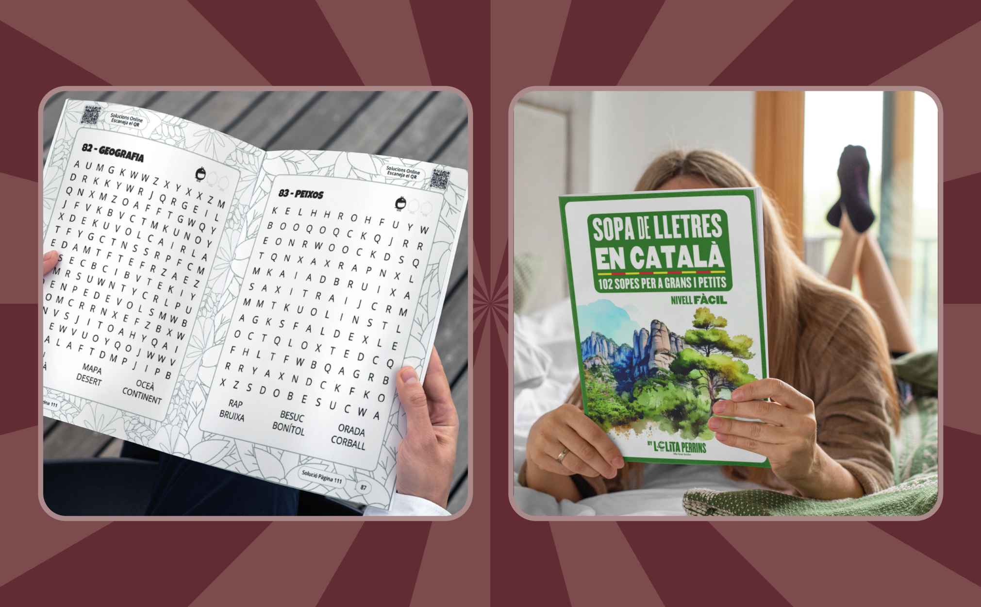 Sopa de letras en catalán