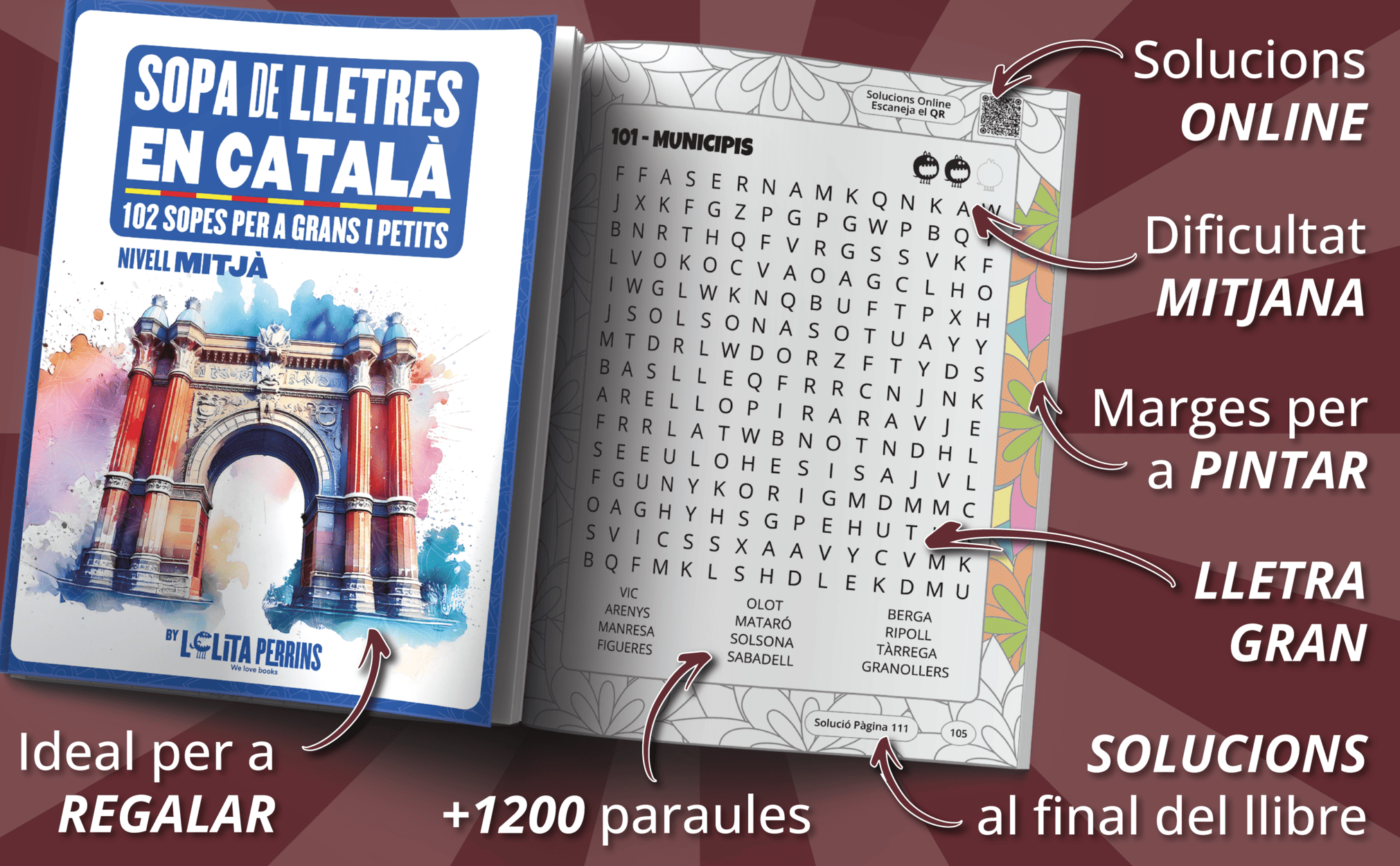 Sopa de letras en catalán