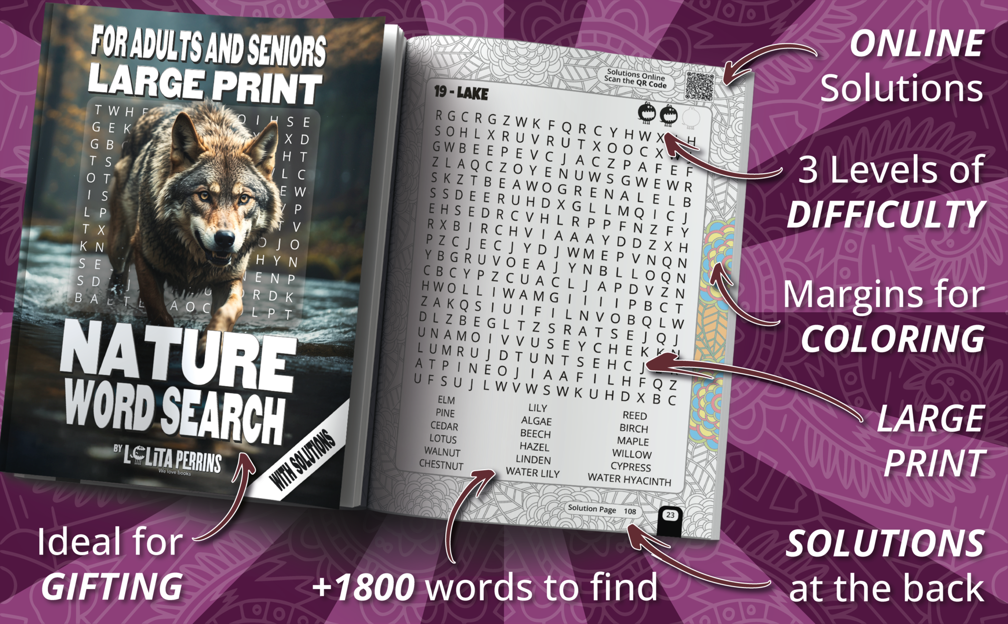 Sopa de letras con letra grande