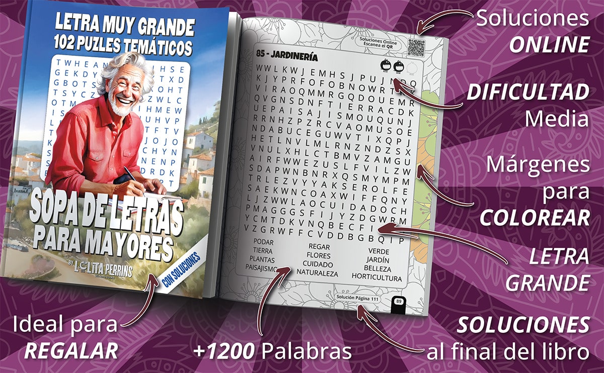 Sopa de letras con la letra grande