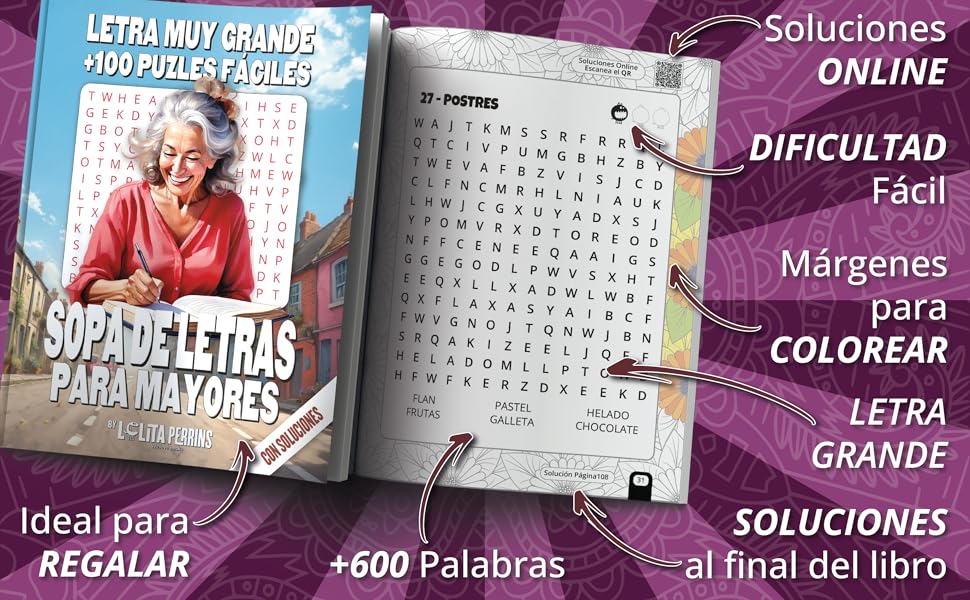 Sopa de letras para mayores