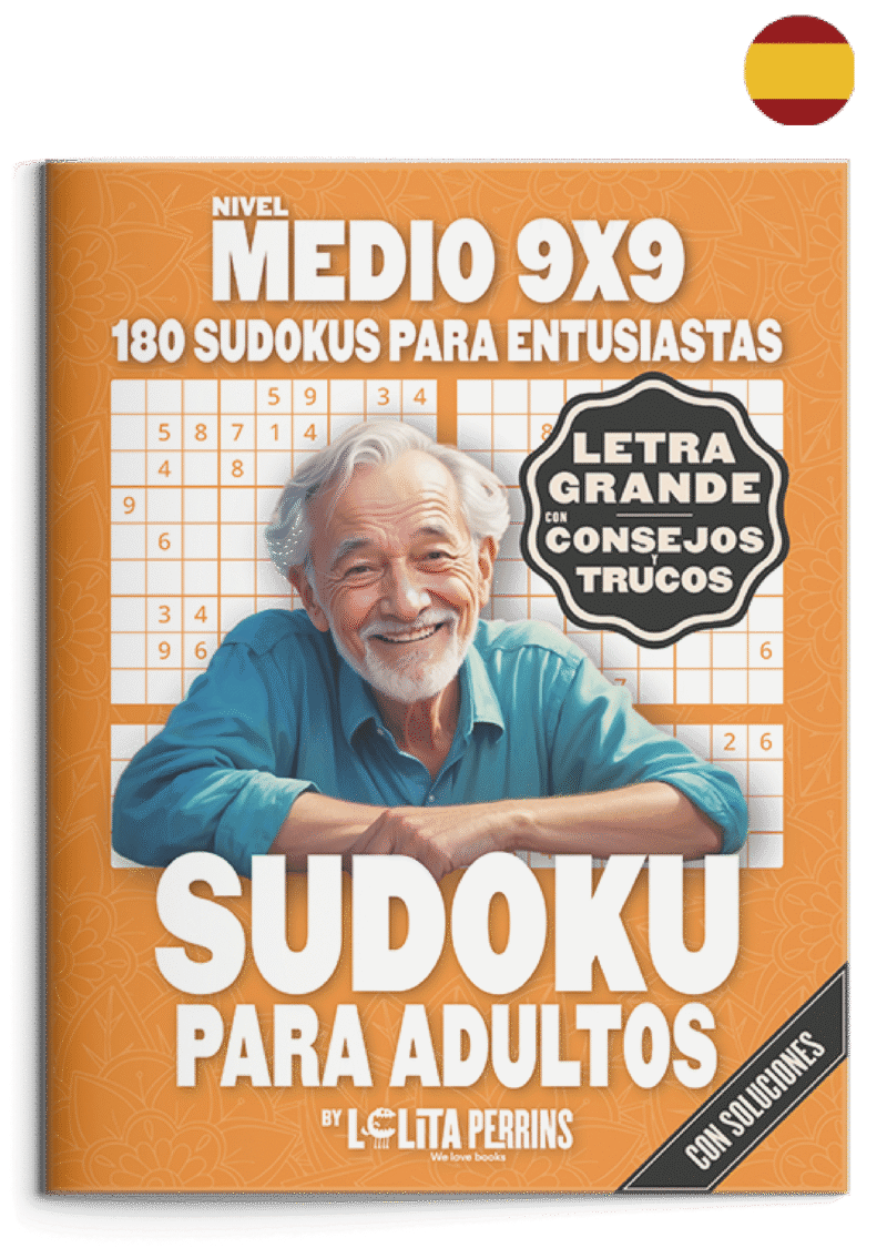 Portada Sudokus para Adultos — Nivel Medio (9x9)