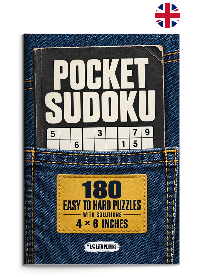 Pocket Sudoku — Easy to Hard Portada de Pocket Sudoku. Easy to Hard. Libro en inglés.